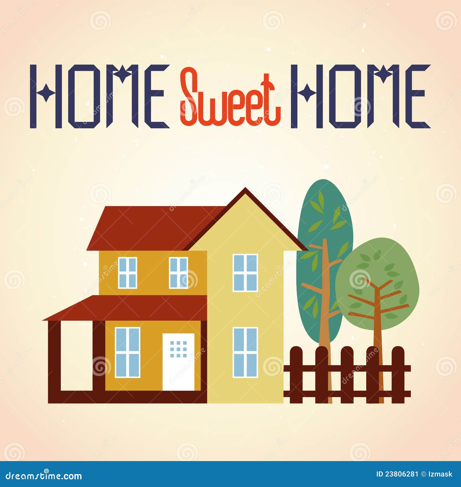Home sweet home stock vector. Illustration of garden - 23806281 Home sweet home stock vector. Illustration of garden - 23806281