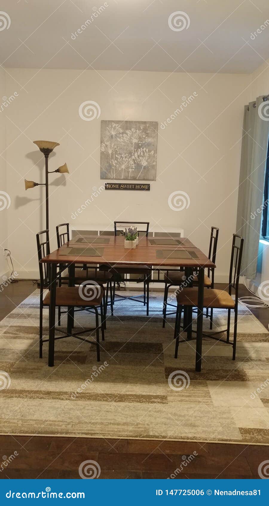 Home Sweet Home Living Room Table with Chairs Editorial Photo Image