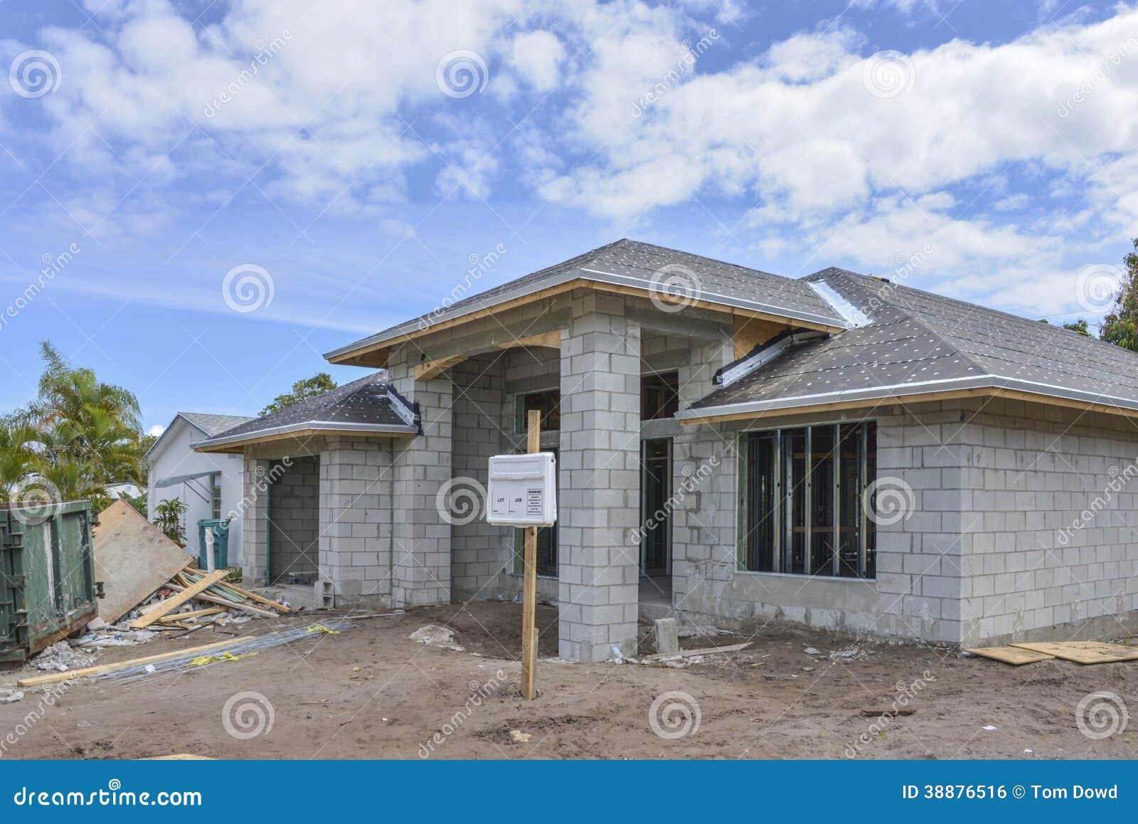 Home under construction stock photo. Image of door, site - 38876516