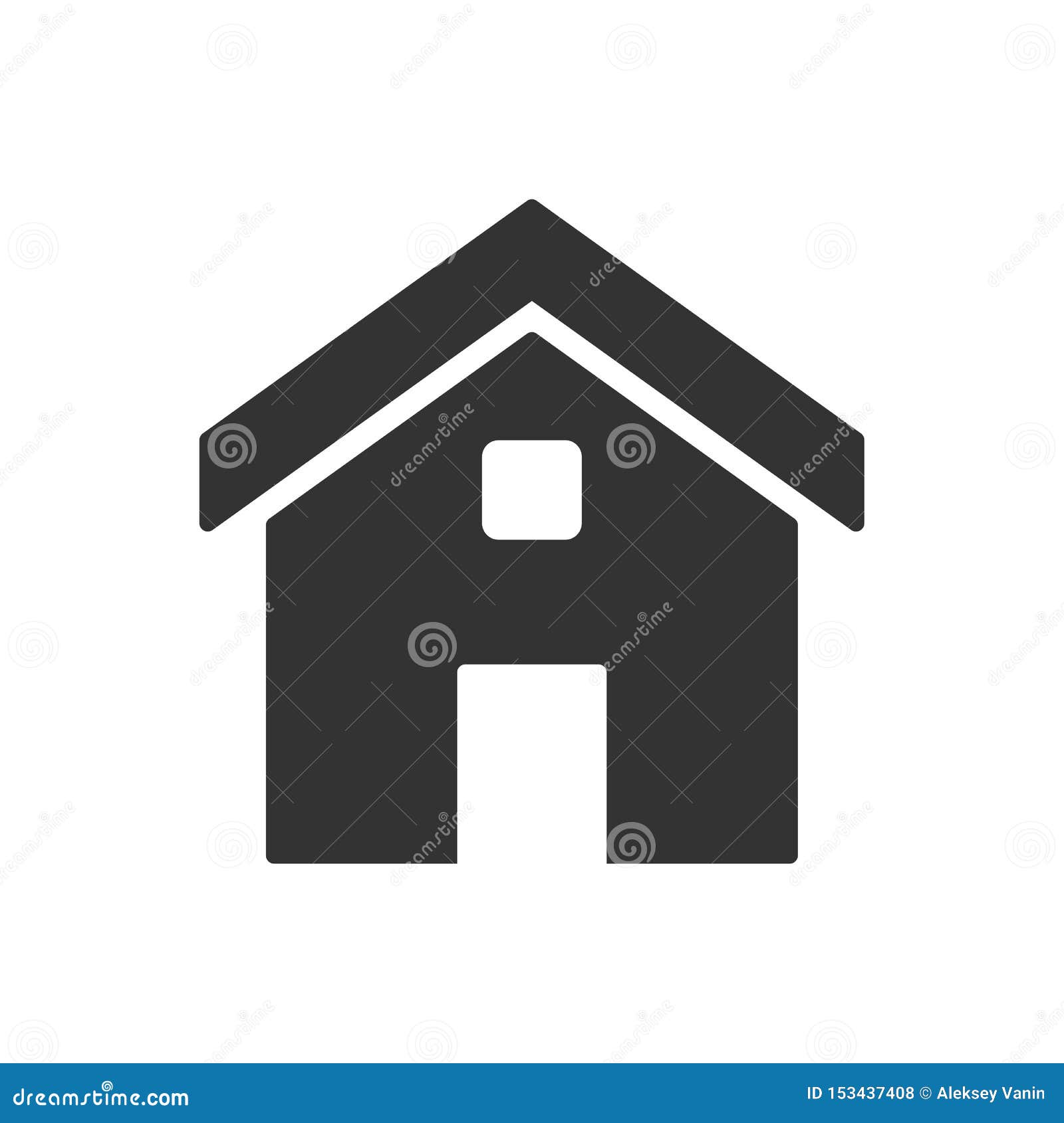 House Homepage Glyph Icon Stock Vector Illustration Of Estate 153437408