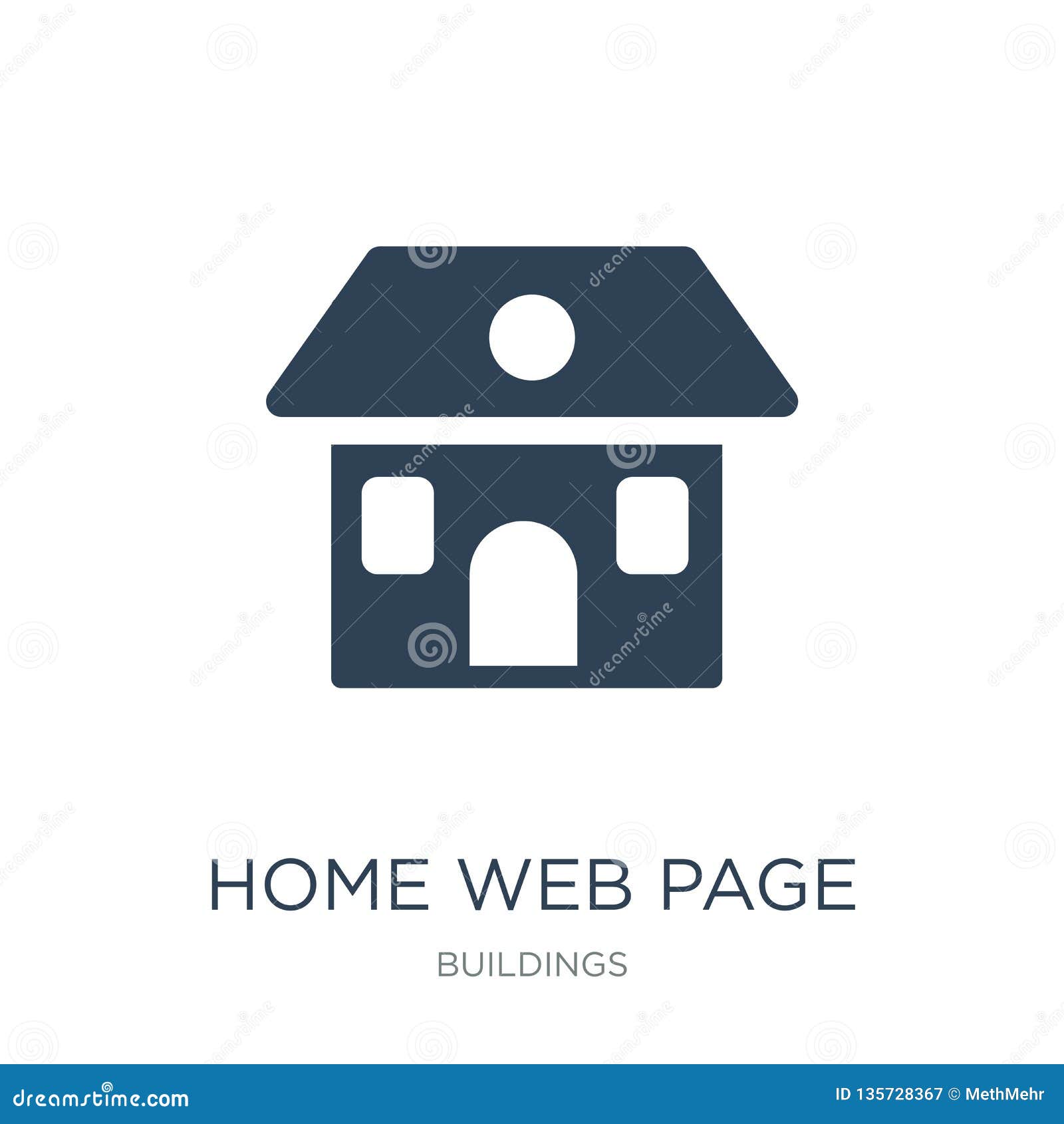 Download Home Web Page Icon In Trendy Design Style. Home Web Page ...