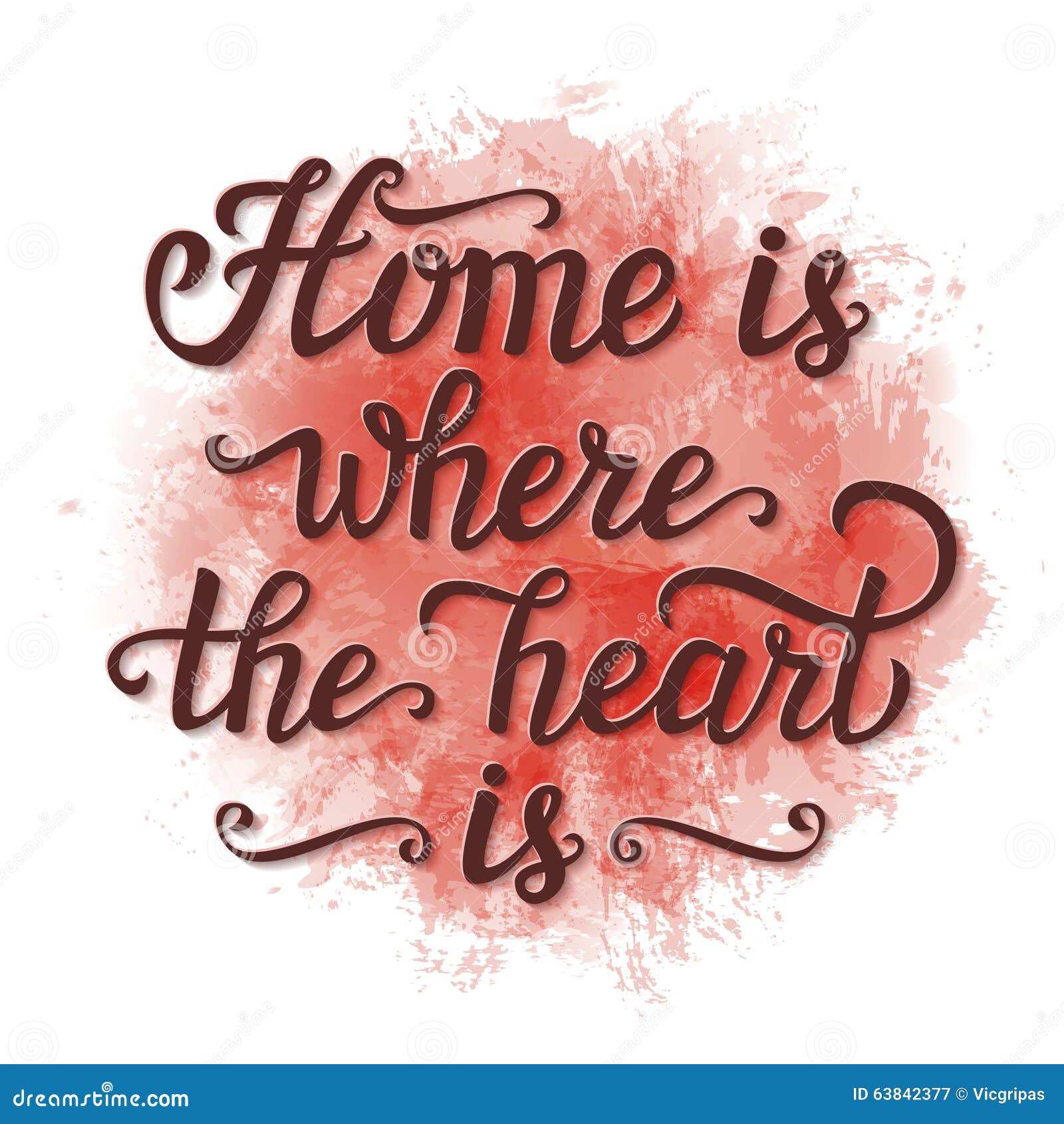 Download 'Home Is Where The Heart Is' Poster Stock Vector ...