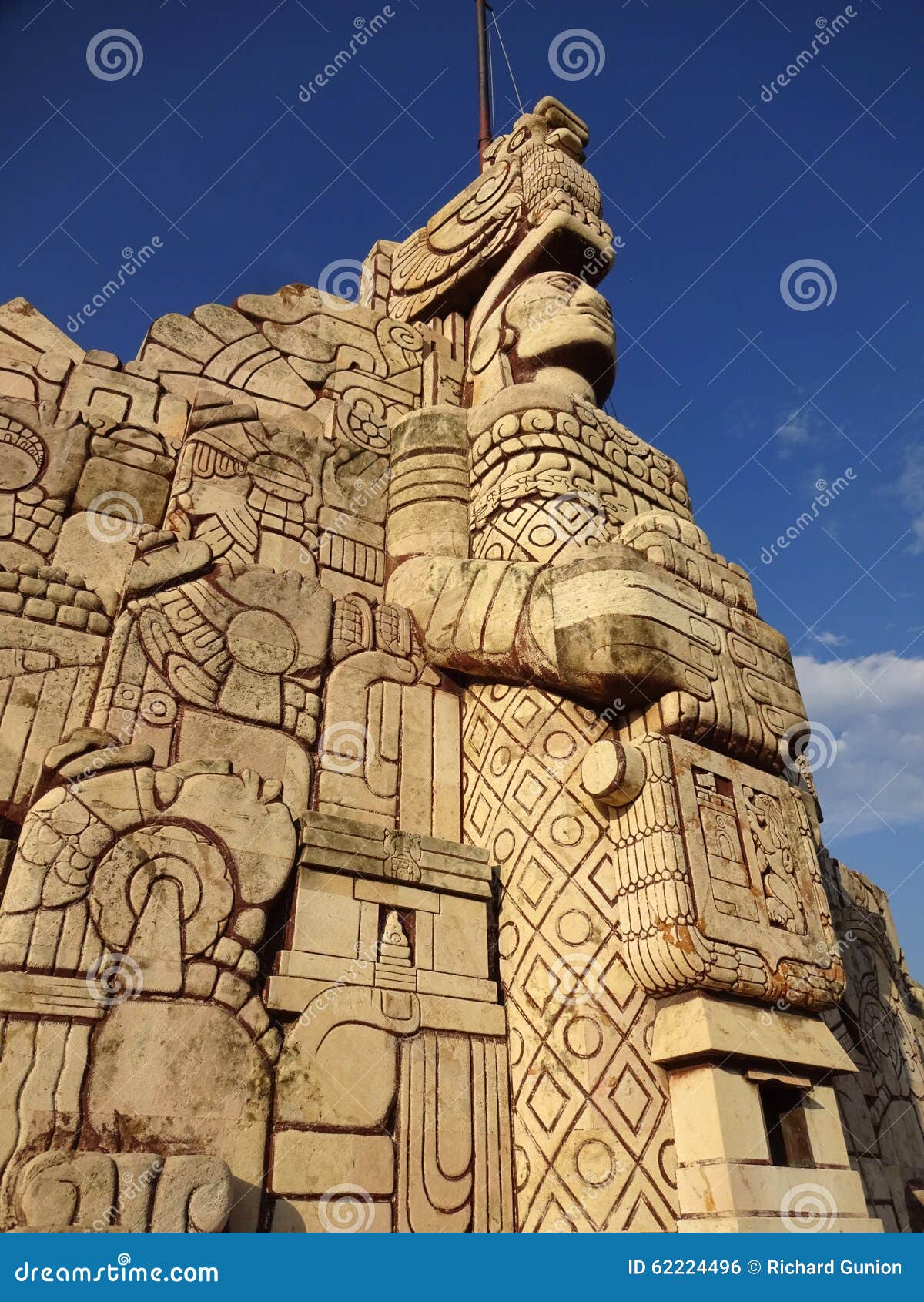 Homeland Monument in Merida Yucatan Stock Photo - Image of mayan ...