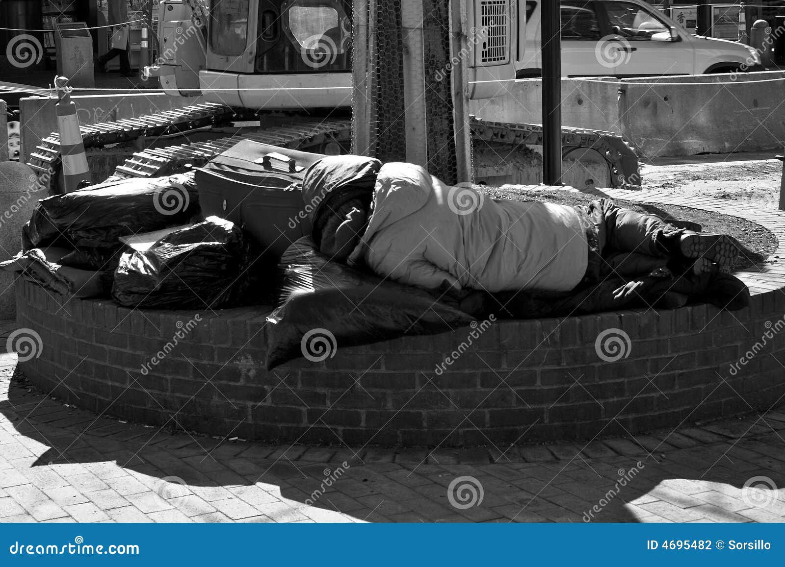 Homeless in america stock photo. Image of construction - 4695482