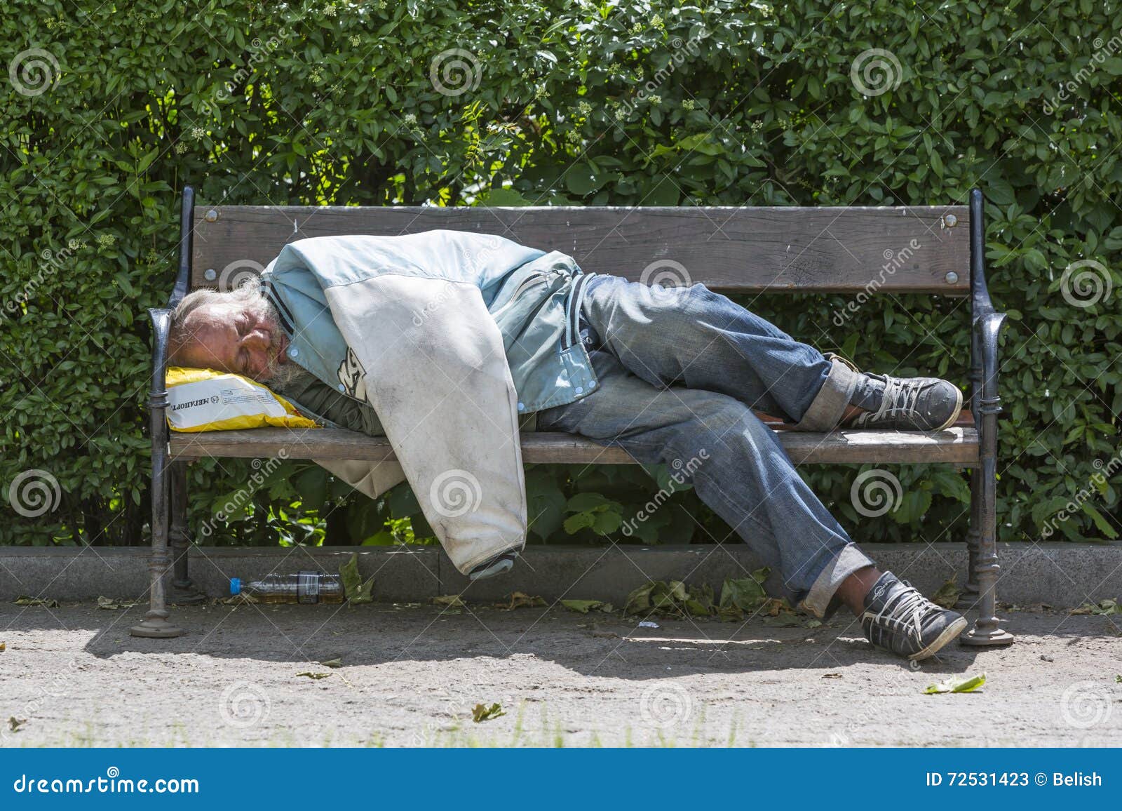 Homeless Man Sleeping On A Bench Editorial Stock Photo Image Of Humanity Hunger Homeless Man Sleeping On A Bench Editorial Stock Photo Image Of Humanity Hunger