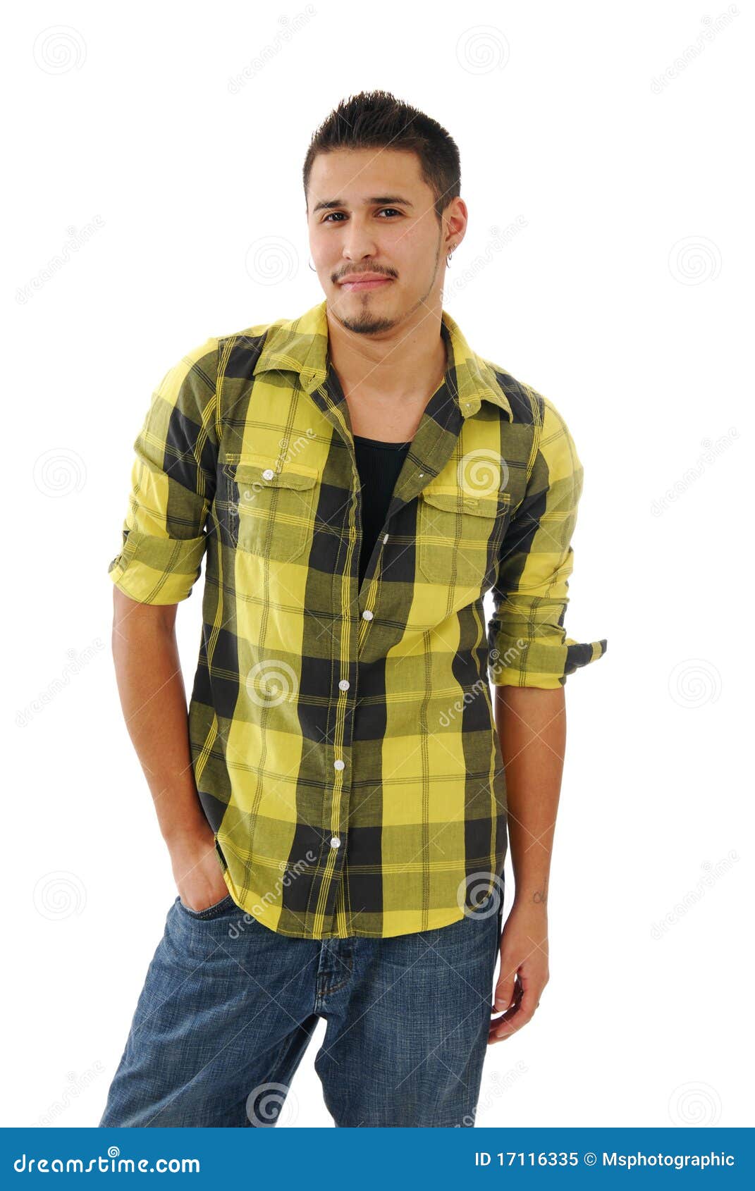 Homem com mão no bolso imagem