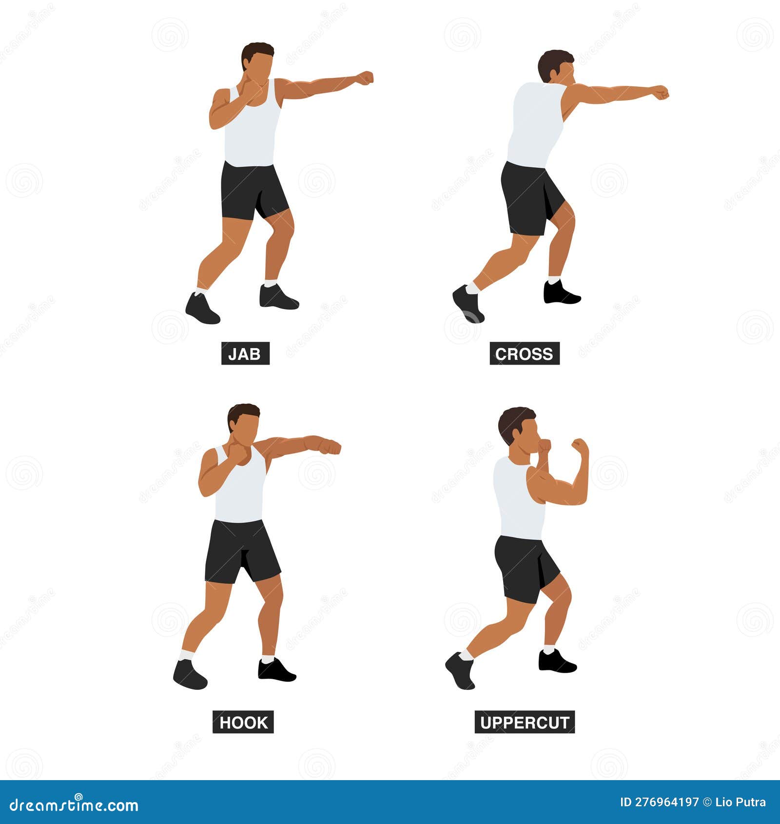O boxe sombra (shadow boxing) é um método de treinamento de boxe