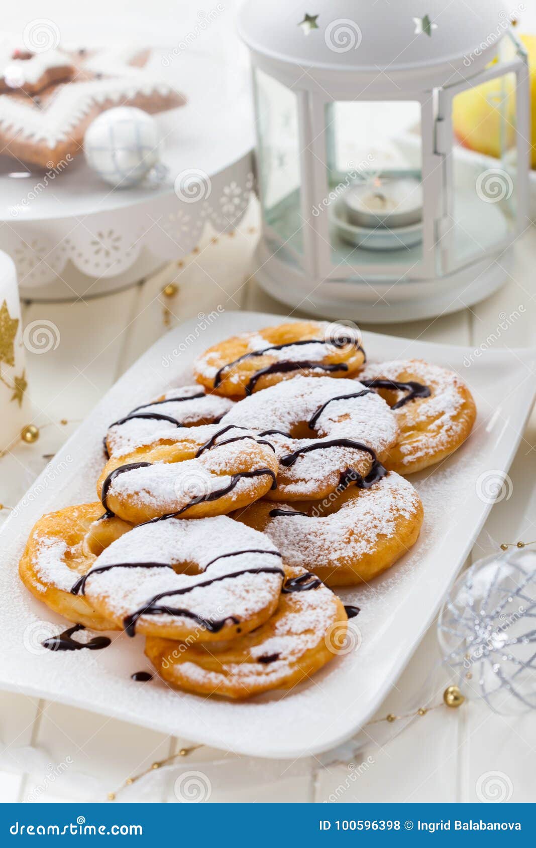 Homemade Apple Pancake Rings Stock Photo - Image of life, evening ...