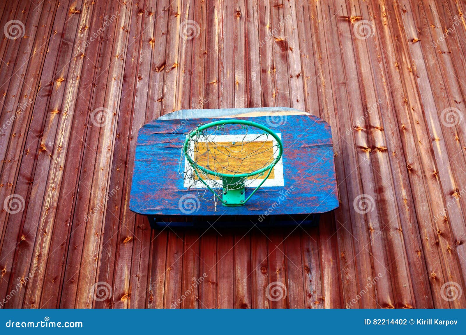 Homemade Basketball Backboard Stock Photo Image of grid, color 82214402