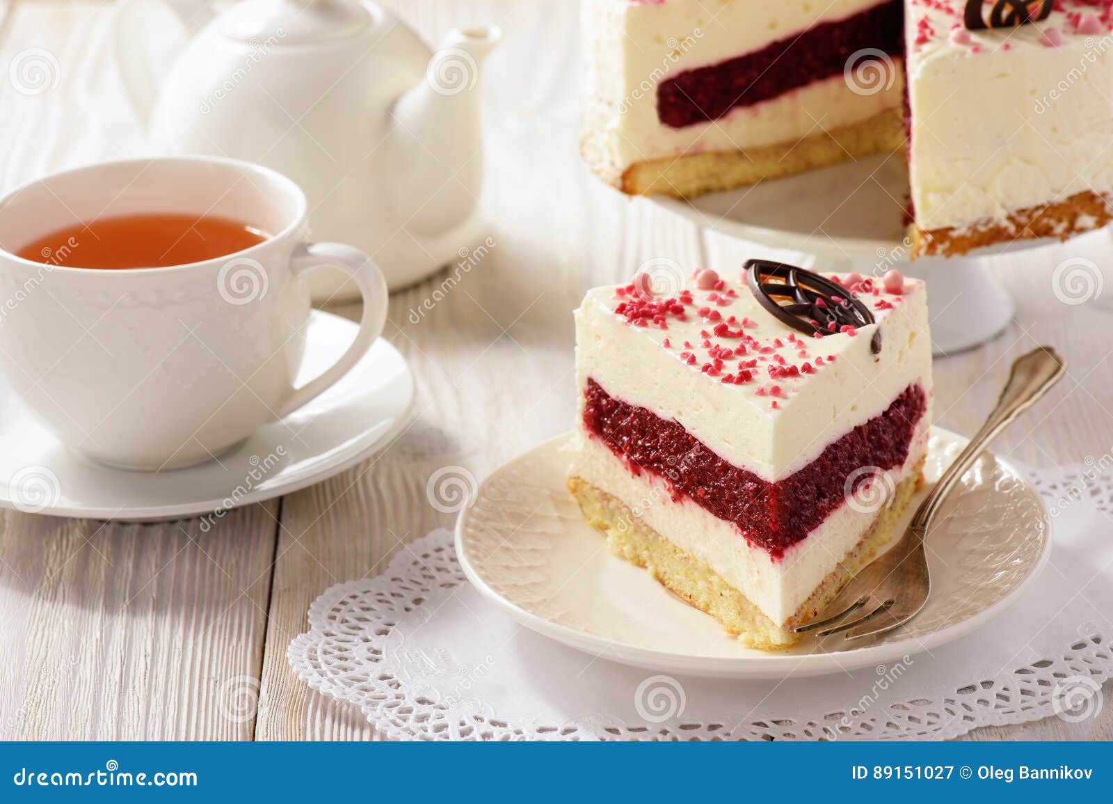 homemade-biscuit-cake-with-cherry-jelly-and-cream-stock-image-image