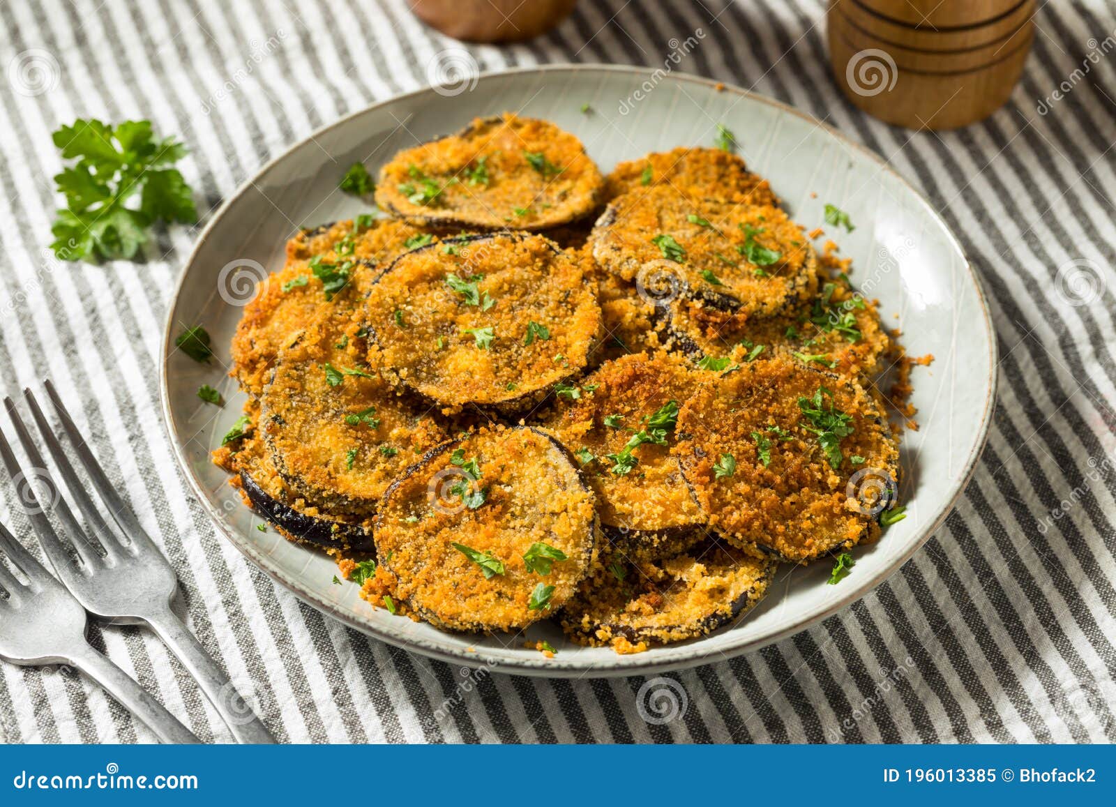 Homemade Breaded Baked Eggplant Stock Image Image of healthy, gourmet
