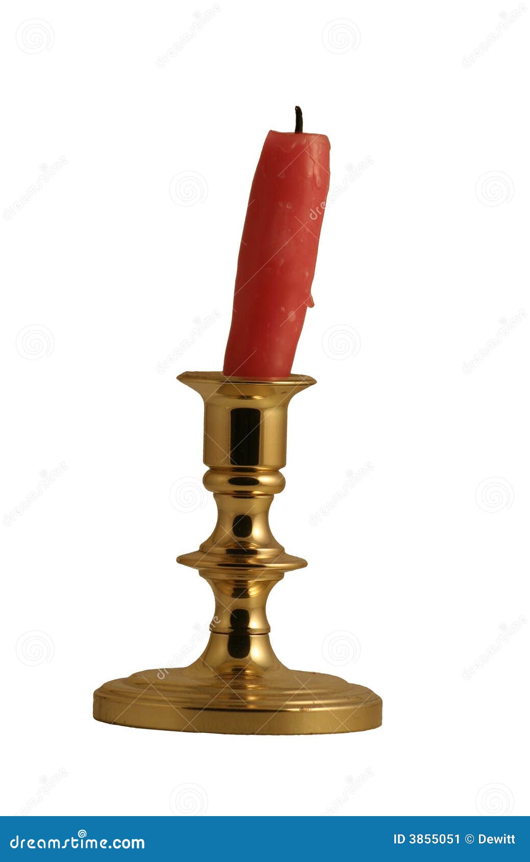 Homemade candle stock image. Image of homemade, brass 3855051