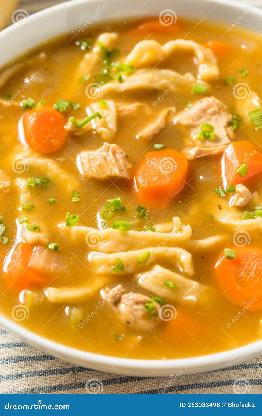 Homemade Chicken Noodle Soup Stock Photo Image of chicken, ingredient
