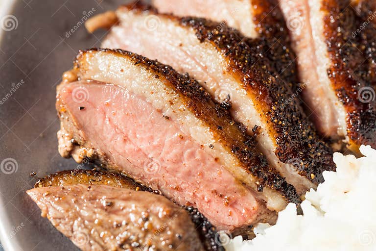 Homemade Chinese Five Spice Duck Breast Stock Photo - Image of five