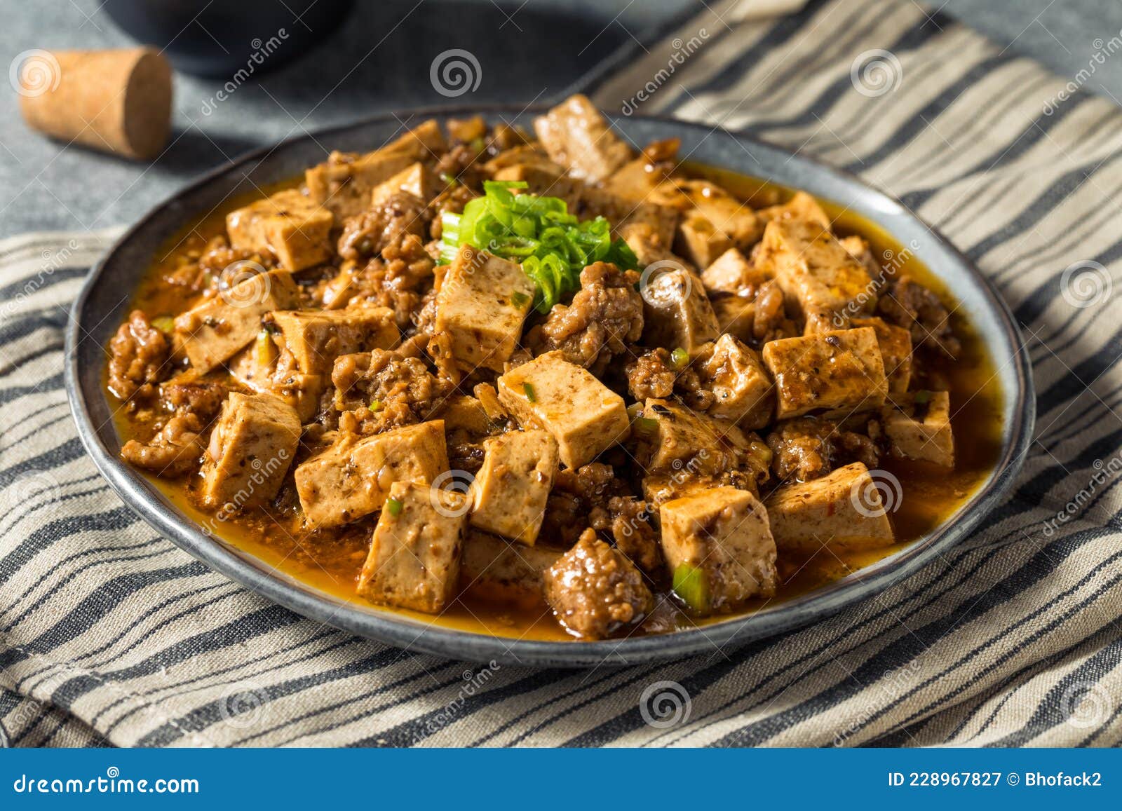 Homemade Chinese Mapo Tofu stock image. Image of traditional - 228967827