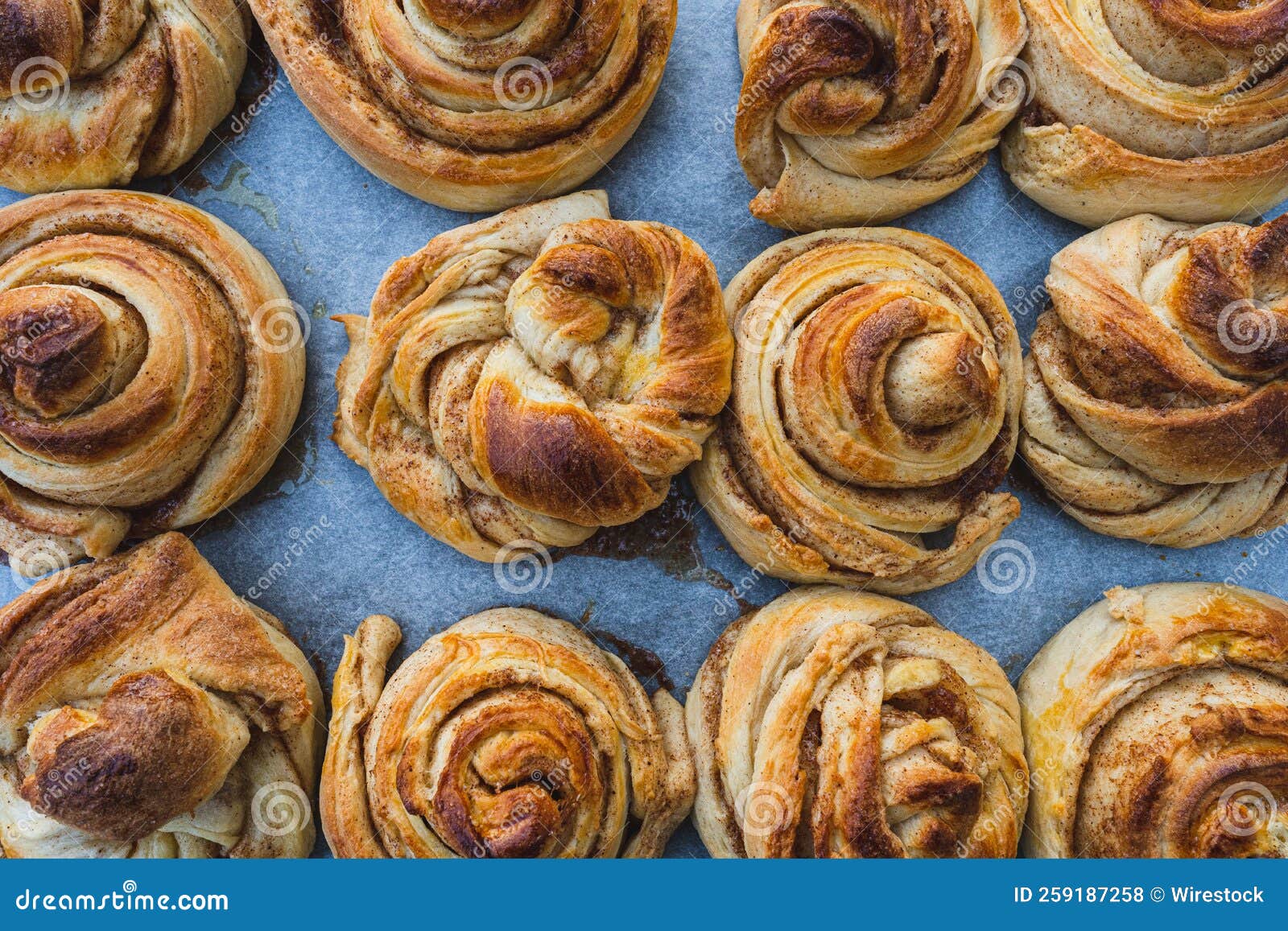 Homemade cinnamon bun stock photo. Image of bakverk 259187258