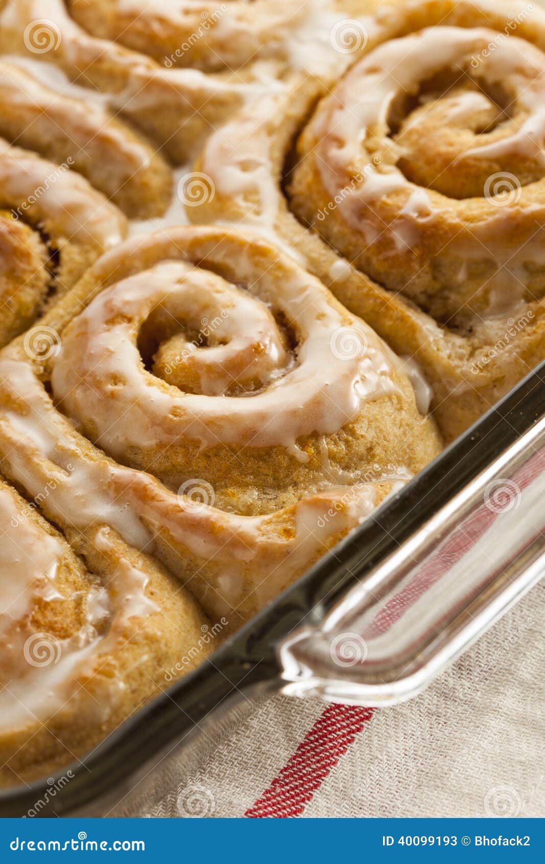 Homemade Cinnamon Roll Sticky Buns Stock Image Image of cinnamon