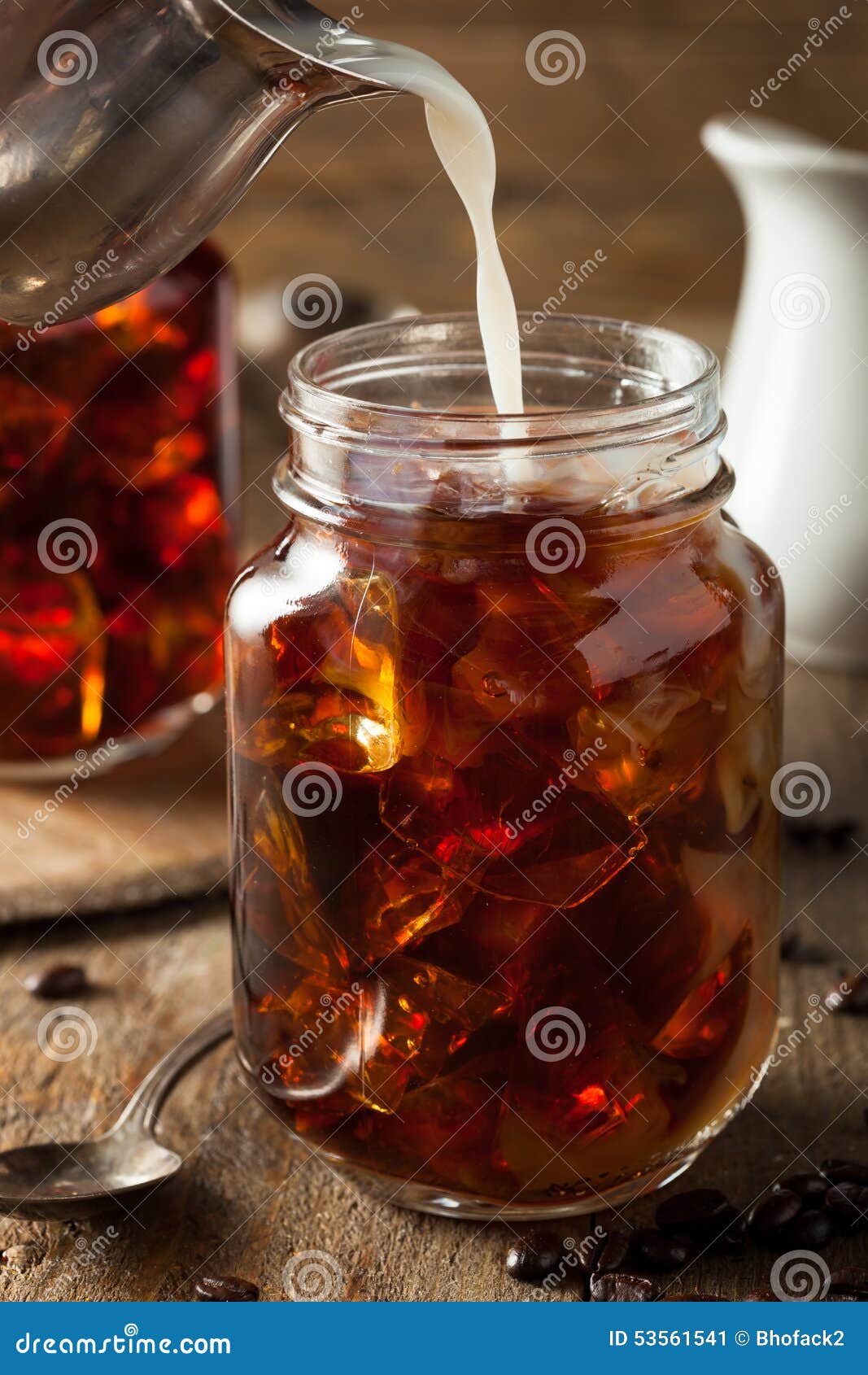 Homemade Cold Brew Coffee stock image. Image of filter - 53561541