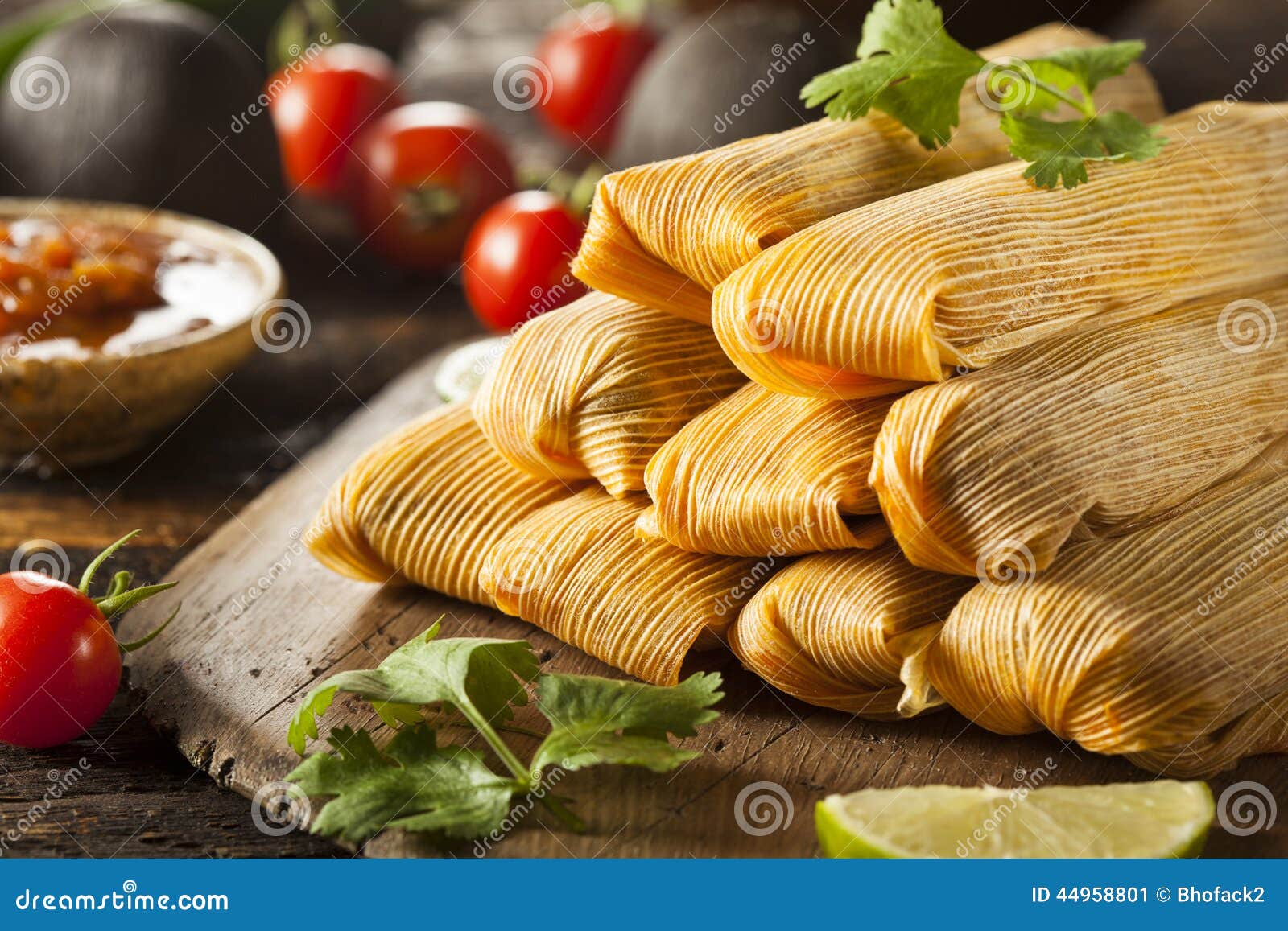 homemade corn and chicken tamales