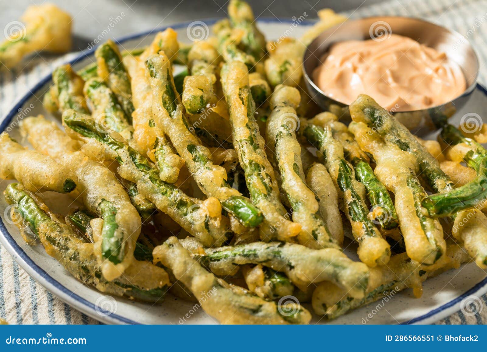 Homemade Deep Fried Green Beans Stock Image Image of french, organic