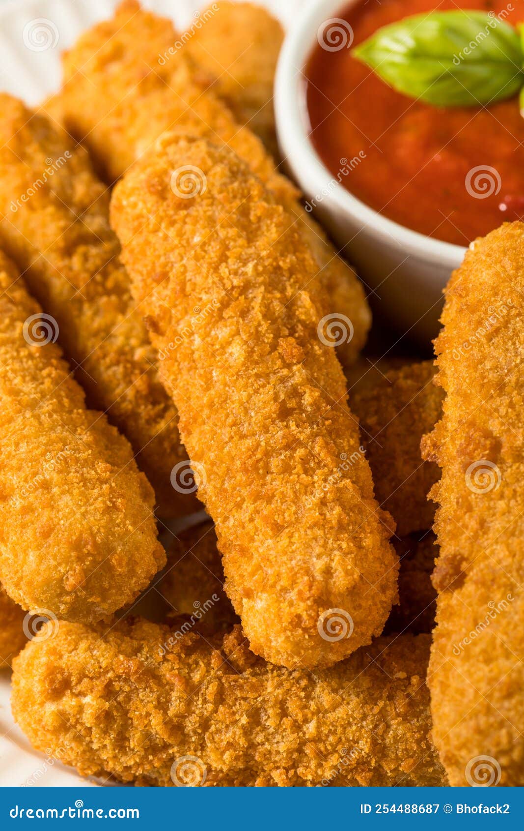 Homemade Deep Fried Mozzarella Sticks Stock Image Image of sticks