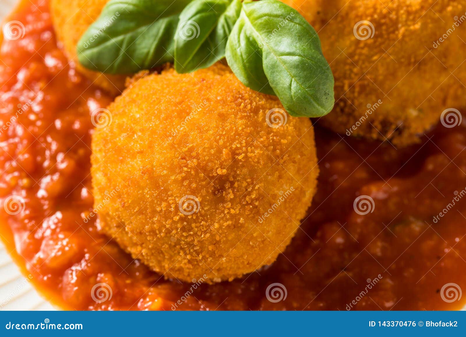 Homemade Deep Fried Risotto Arancini Stock Photo Image of italian
