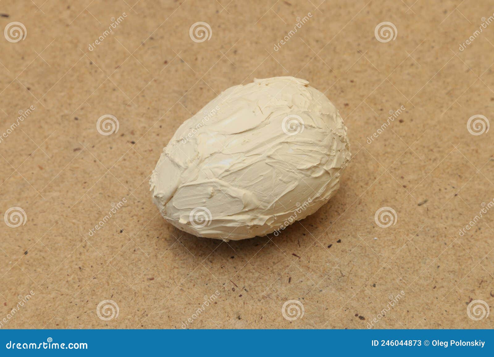 Artificial Egg Covered with Plaster. Stock Image Image of design