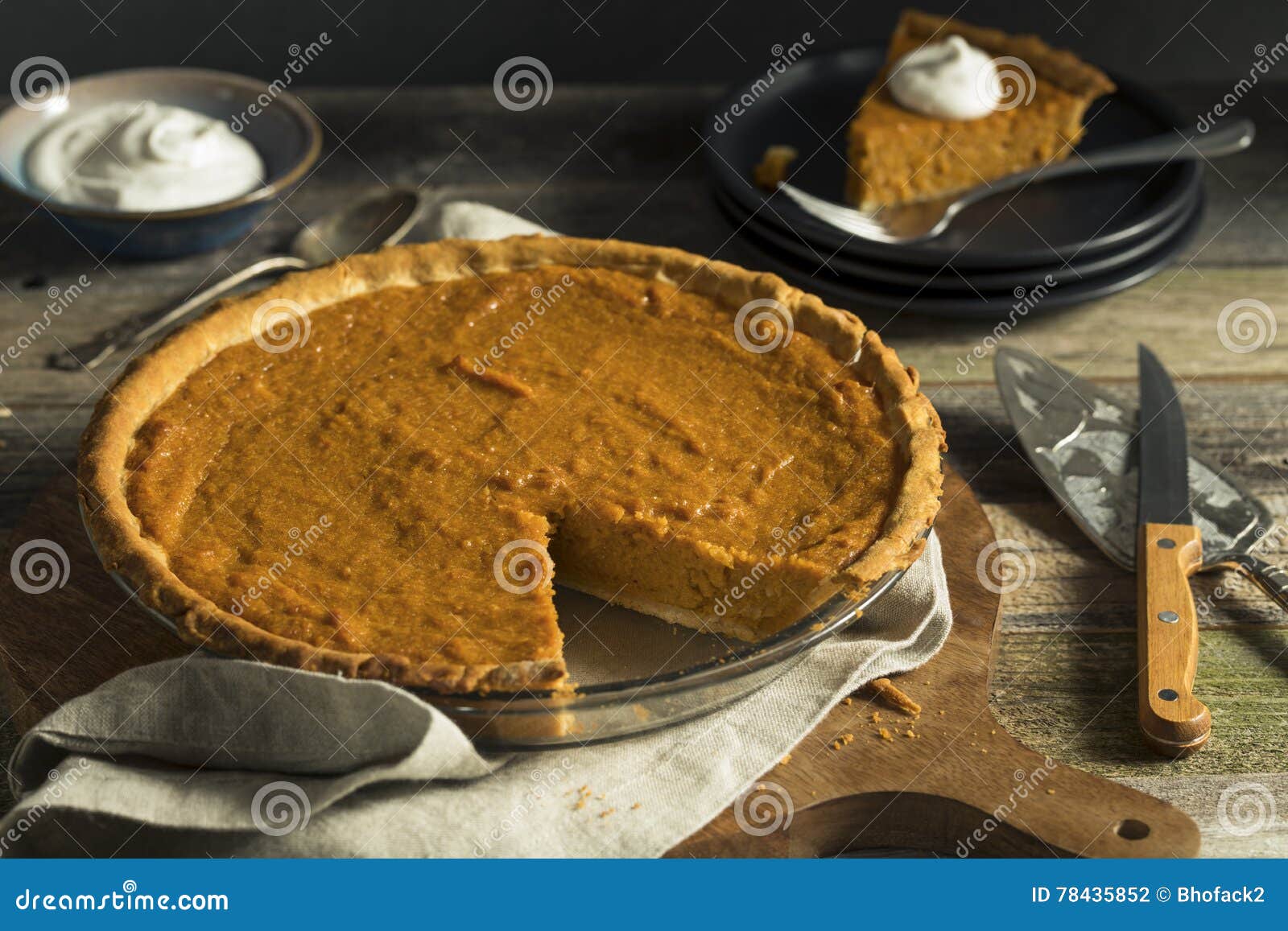 Homemade Festive Sweet Potato Pie Stock Photo - Image of seasonal ...