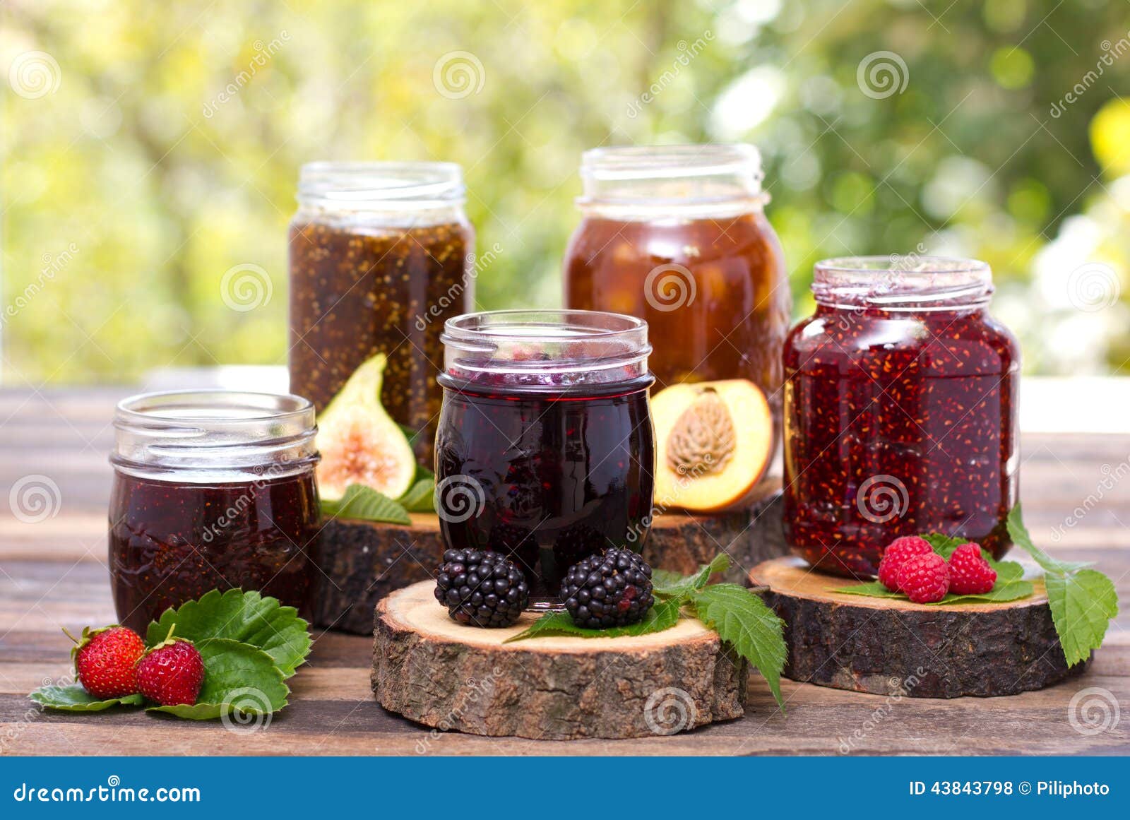 homemade fruit jam in the jar