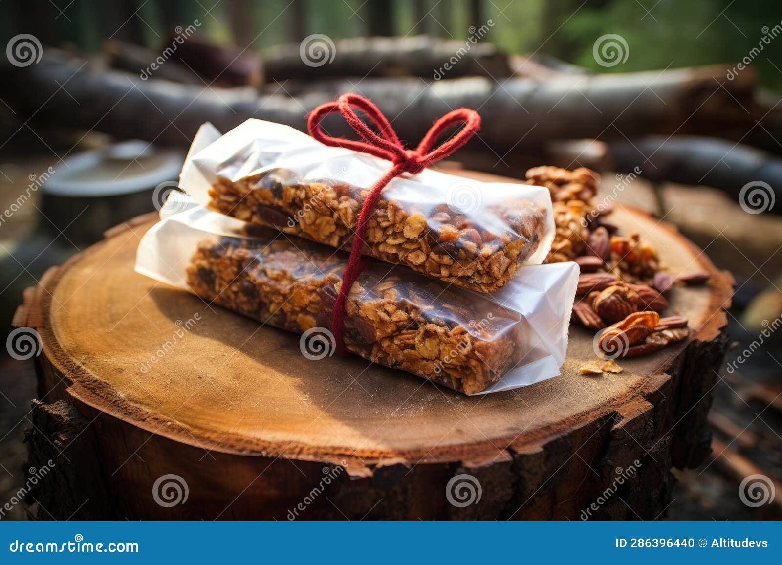 Homemade Granola Bars Packed for a Hiking Trip Stock Photo Image of
