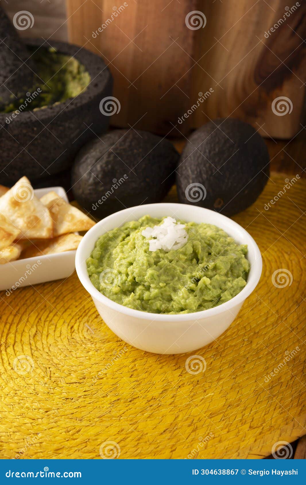 Homemade Guacamole bowl stock image. Image of bowl, green - 304638867