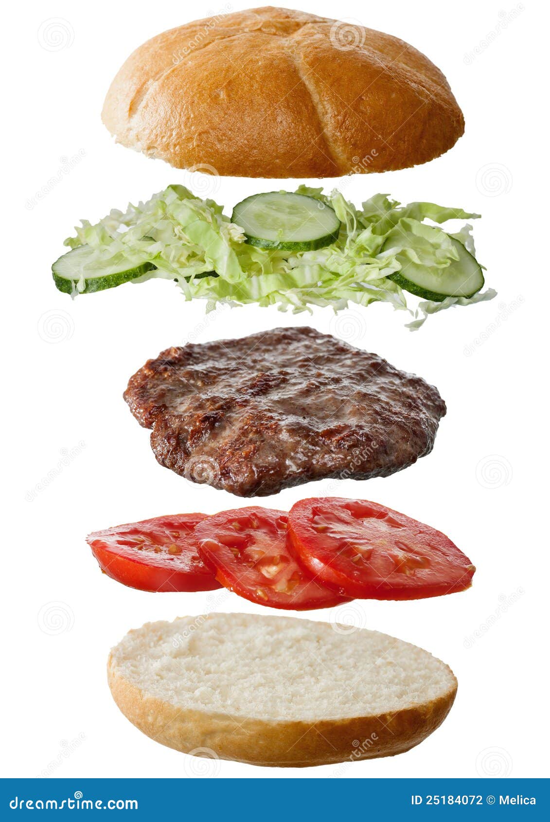Homemade Hamburger Ingredients Stock Photo Image of burgers, beef