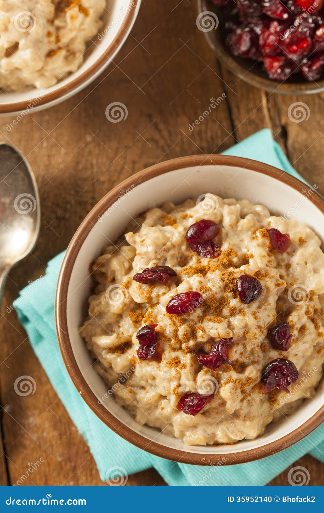 Homemade Healthy Rice Pudding Stock Photo Image of sprinkle