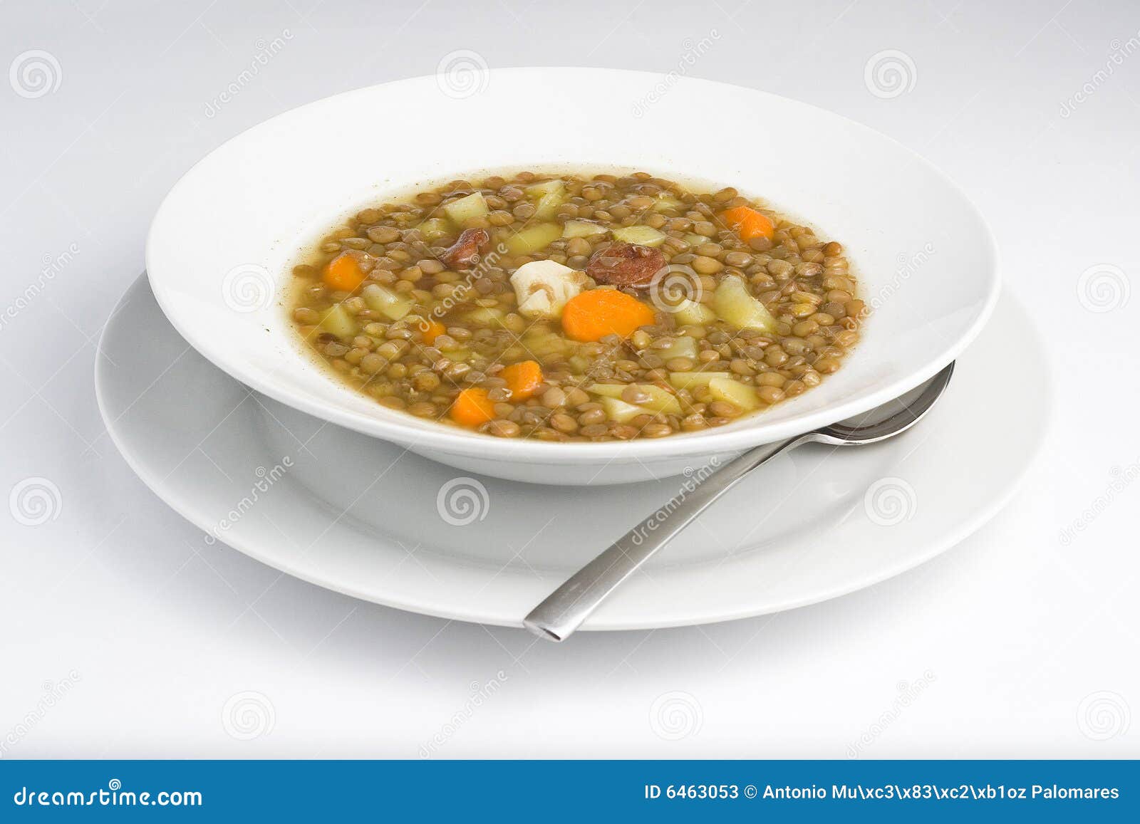 homemade hot dish of lentils