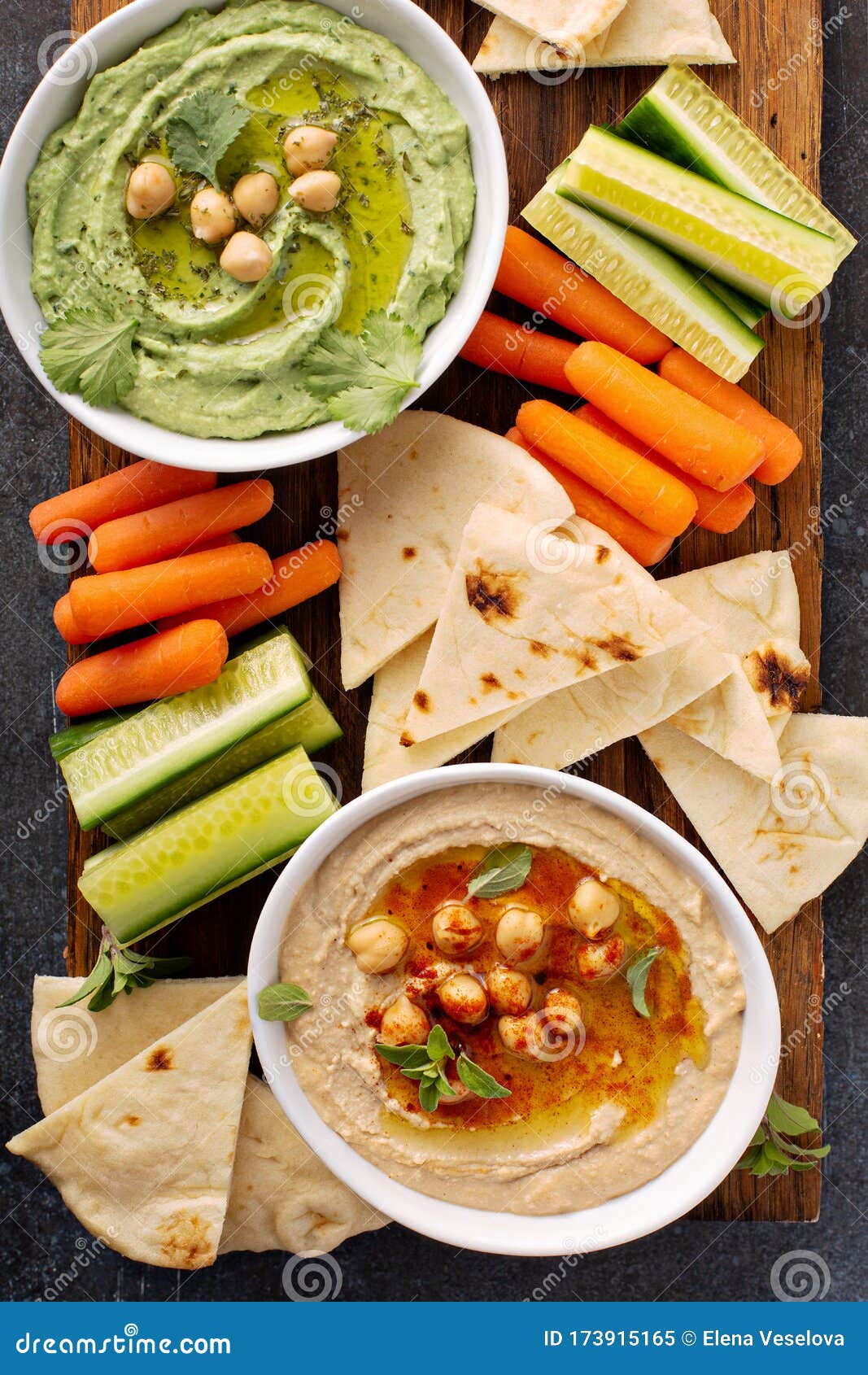 Homemade Hummus with Flatbread Stock Image Image of hummus, homemade