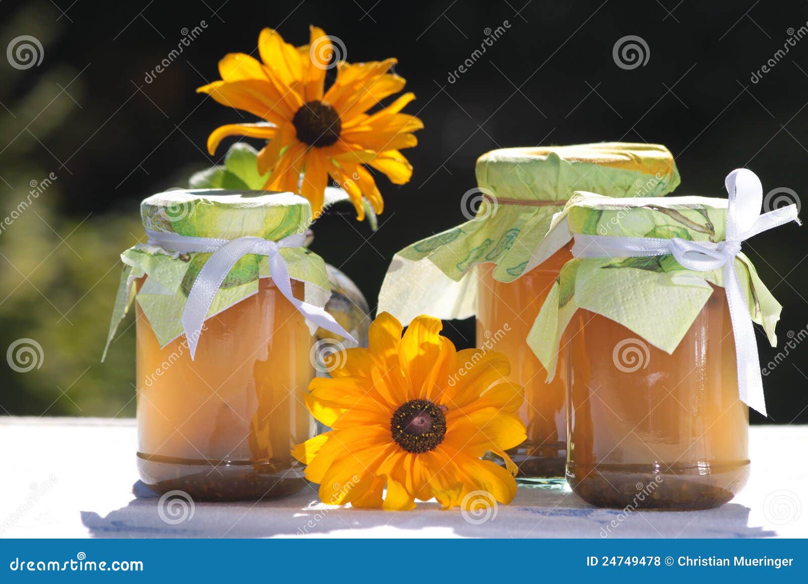 Homemade Jellies with Flowers Stock Photo Image of dessert, recipe