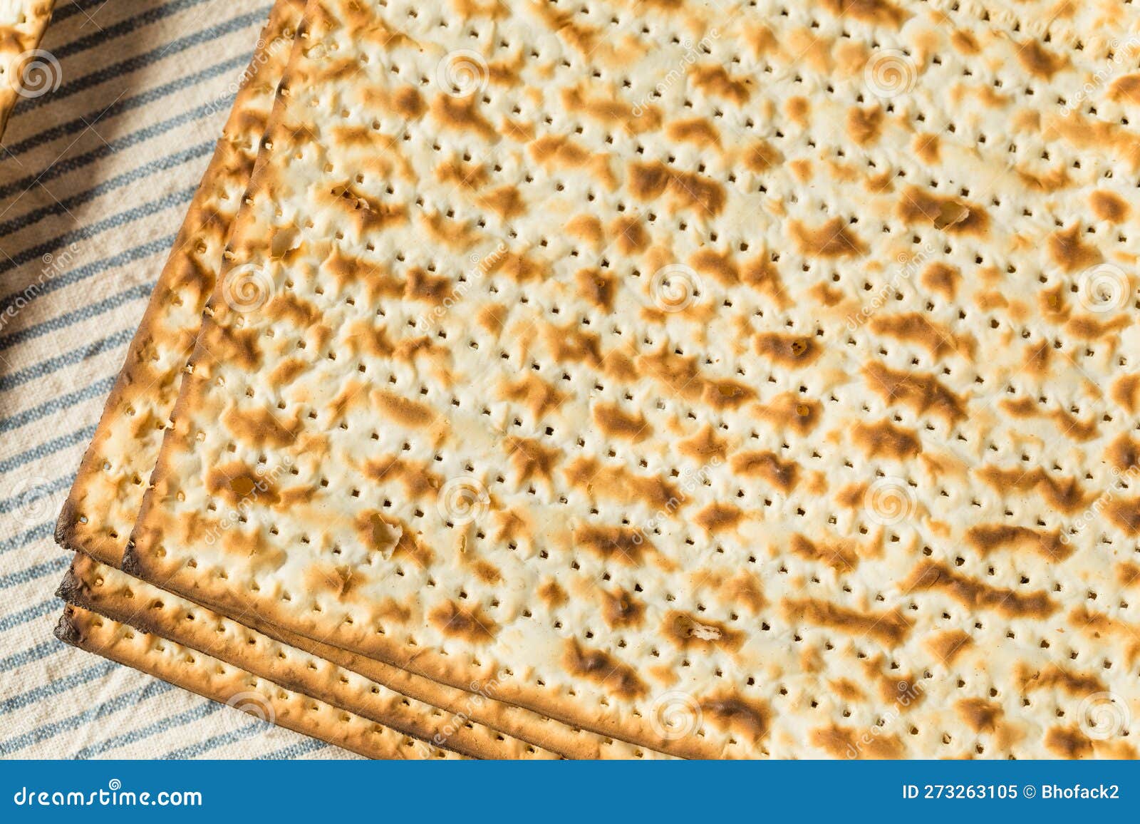 Homemade Jewish Matzah Flat Bread Stock Image Image of matzoh