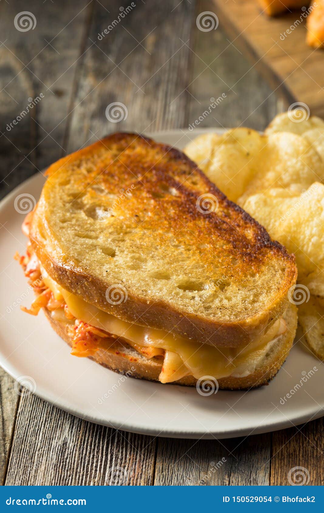 Homemade Korean Grilled Cheese Sandwich Stock Photo - Image of