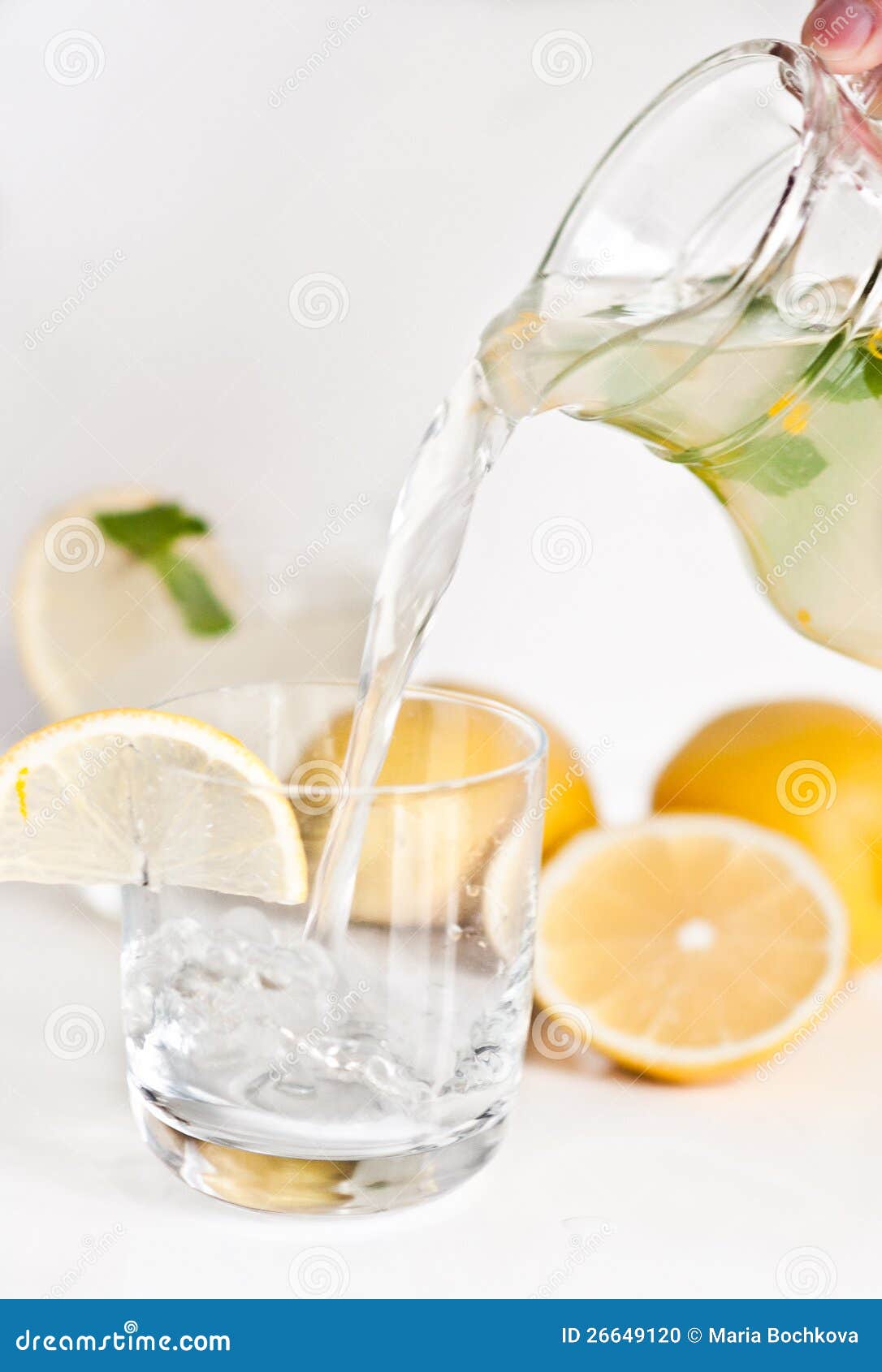 Homemade Lemonade with Mint Stock Photo Image of melissa, freshness