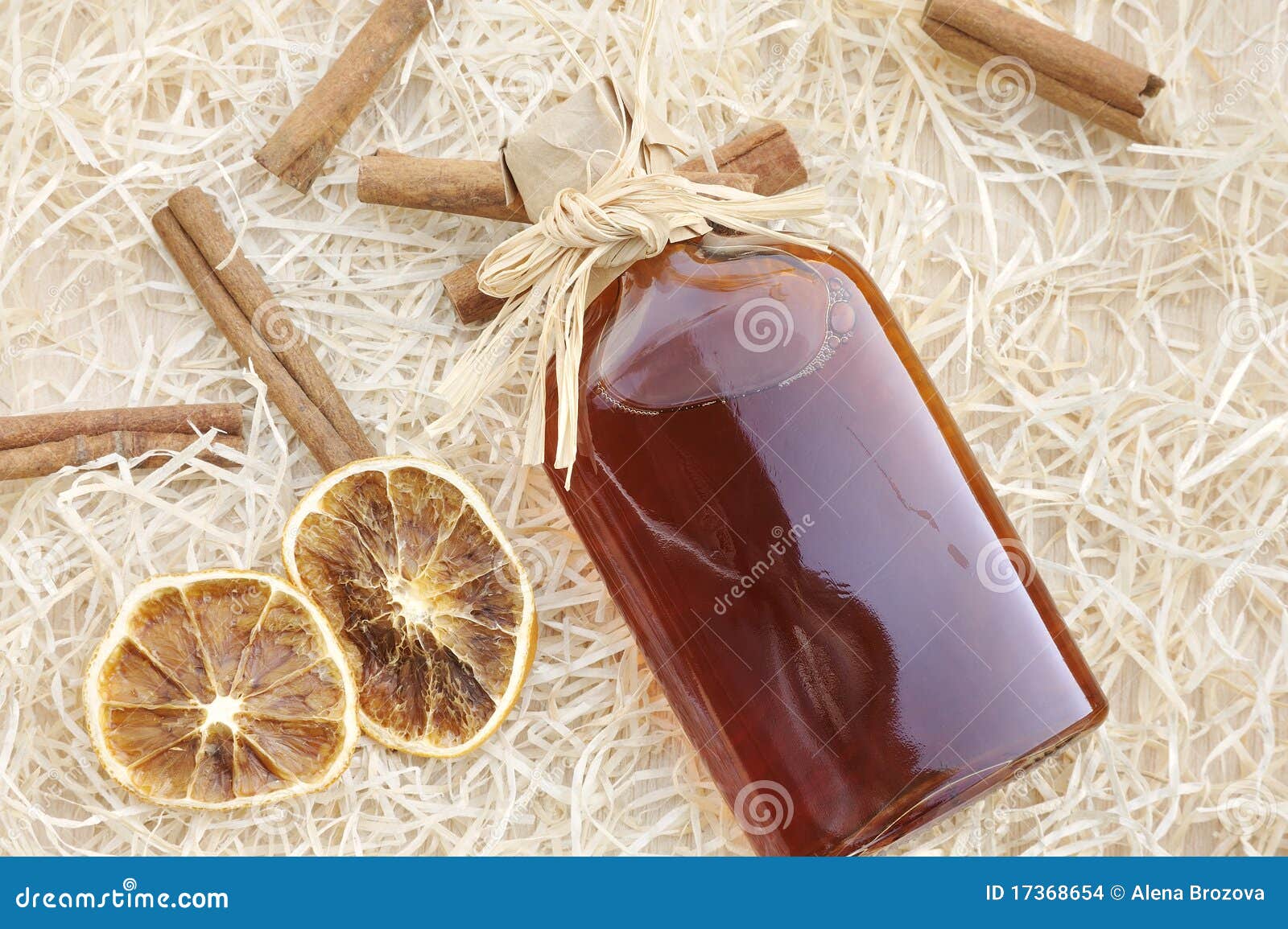 homemade liqueur with spices