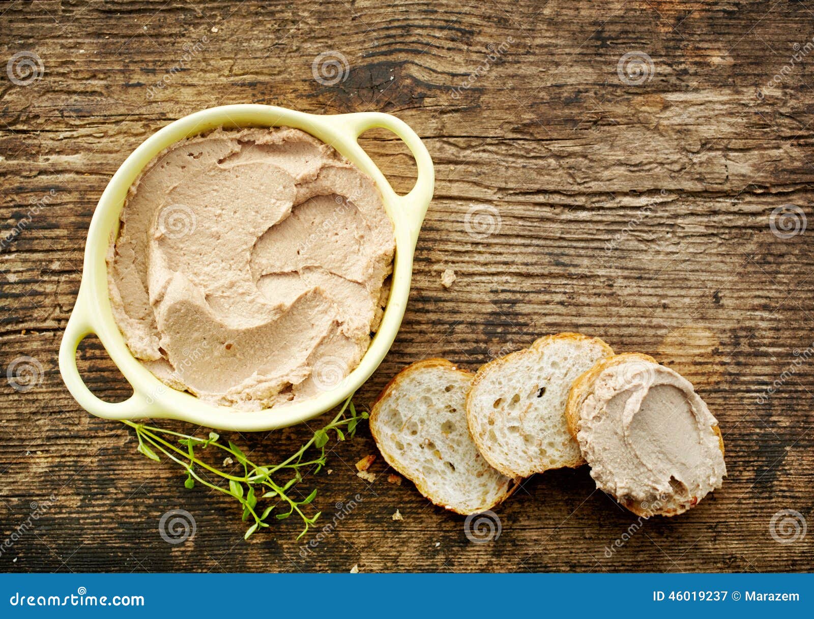 Liver Pate In Tin Can, On Gray Stone Table Background RoyaltyFree