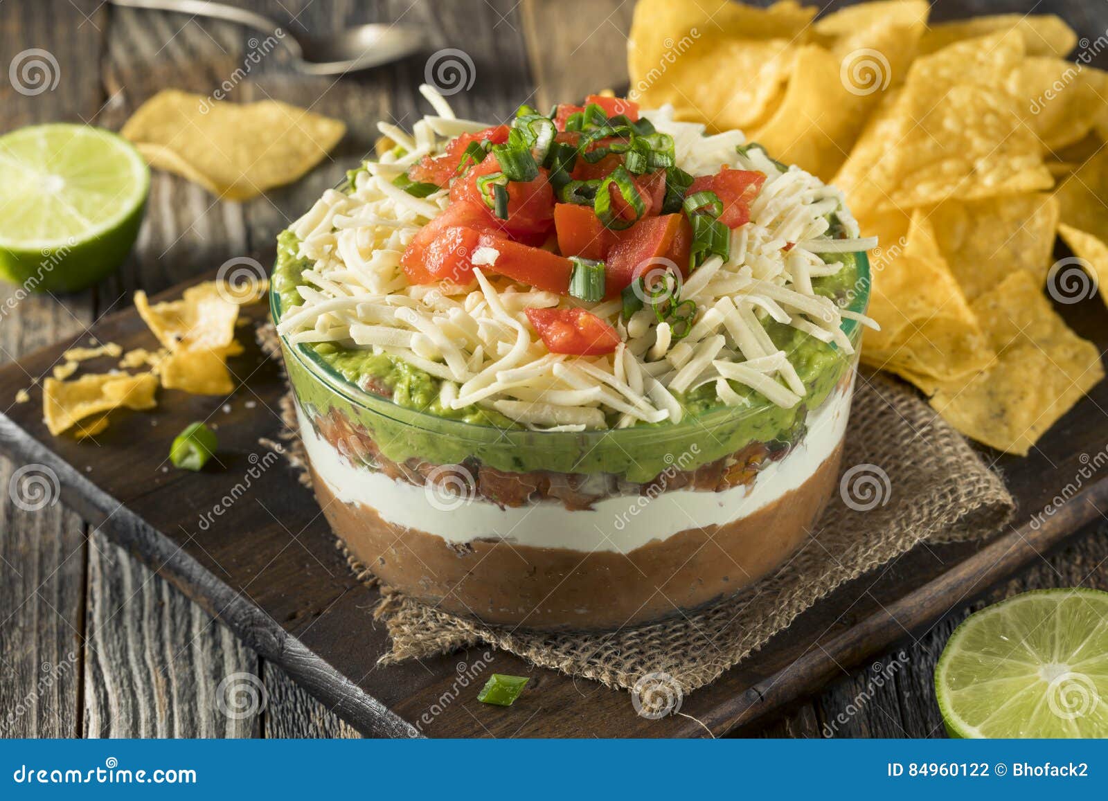 homemade mexican 7 layer dip