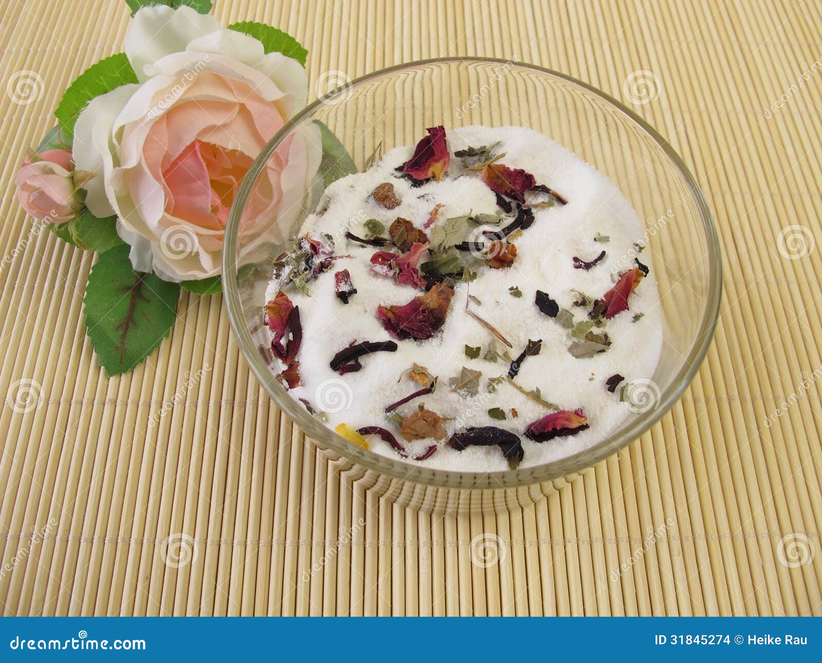 Homemade Milk Bath with Flowers Stock Photo Image of hibiscus