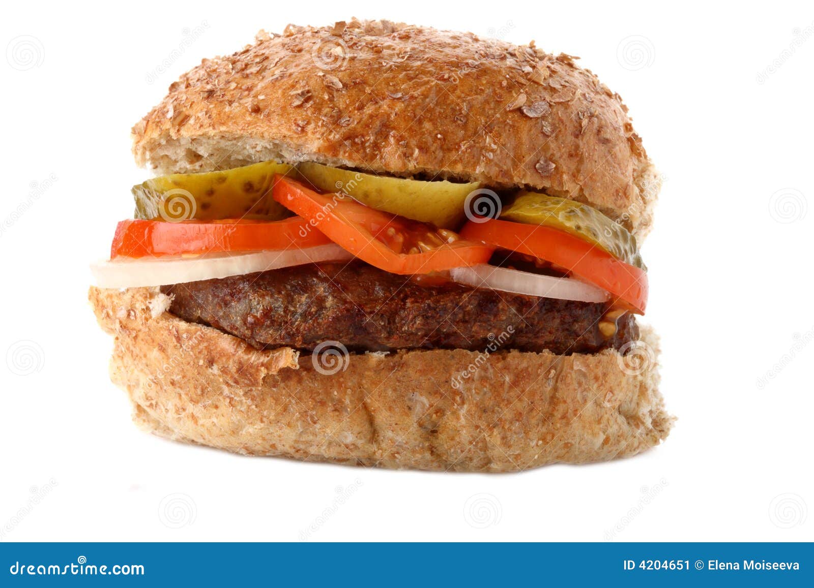 Homemade Oatmeal Beef Burger Stock Image Image of white, meal 4204651