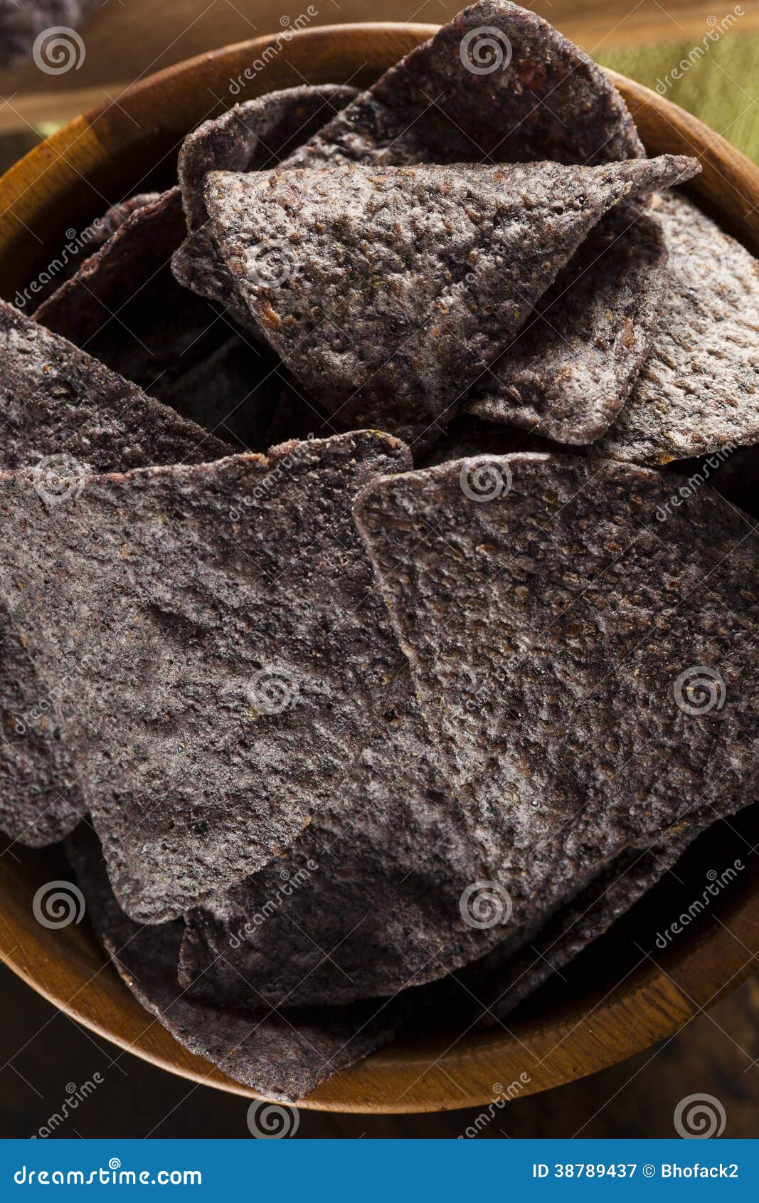 Homemade Organic Blue Corns Chips Stock Image Image of corn, mexican