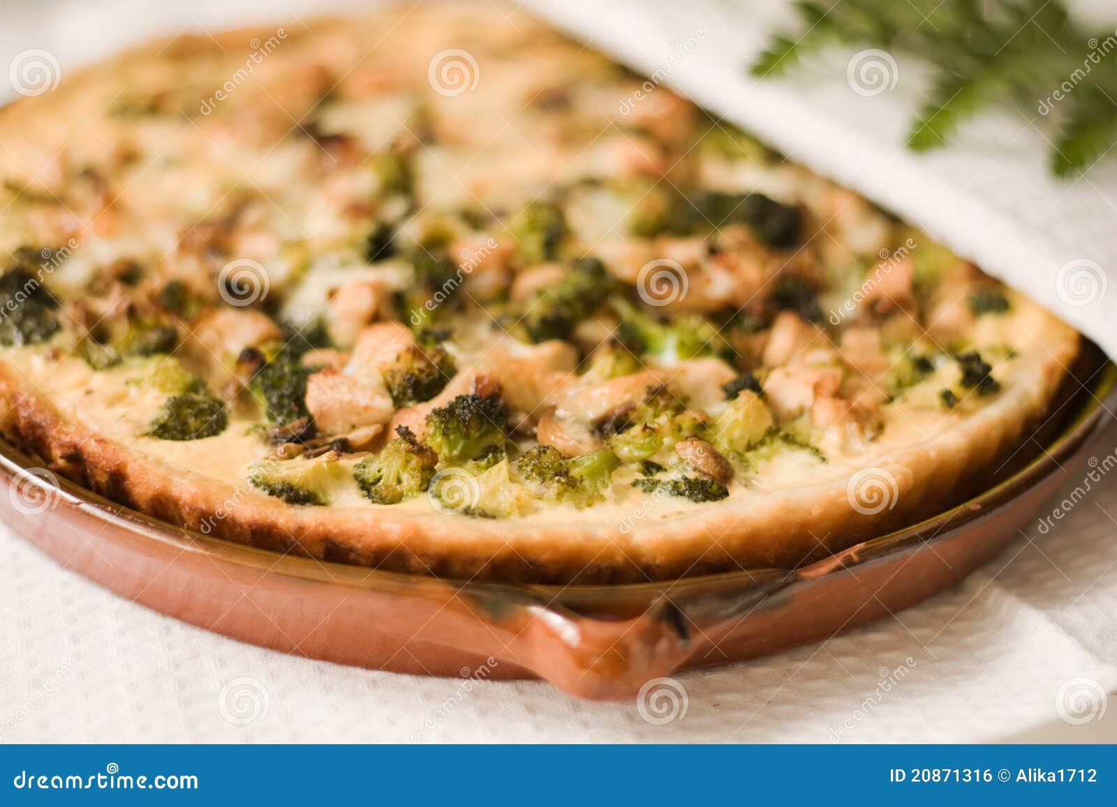 Homemade Pie with Cheese and Vegetables. Stock Photo - Image of food ...