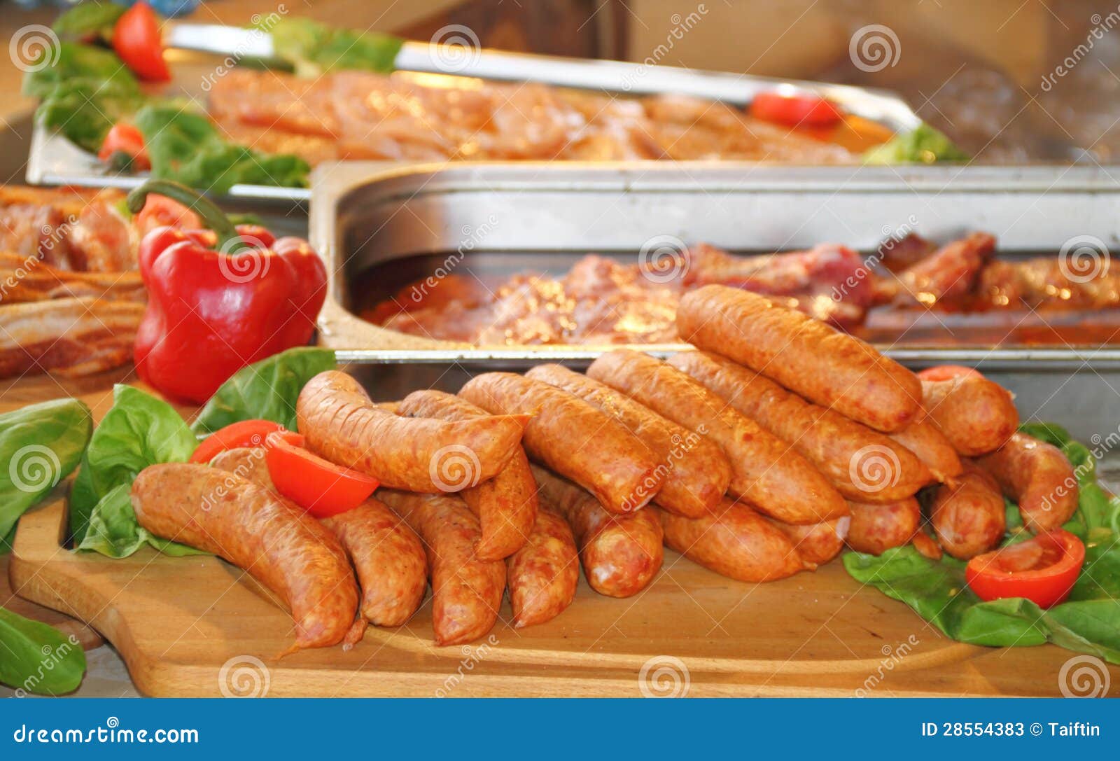 Homemade pork sausages stock image. Image of food, barbecue 28554383
