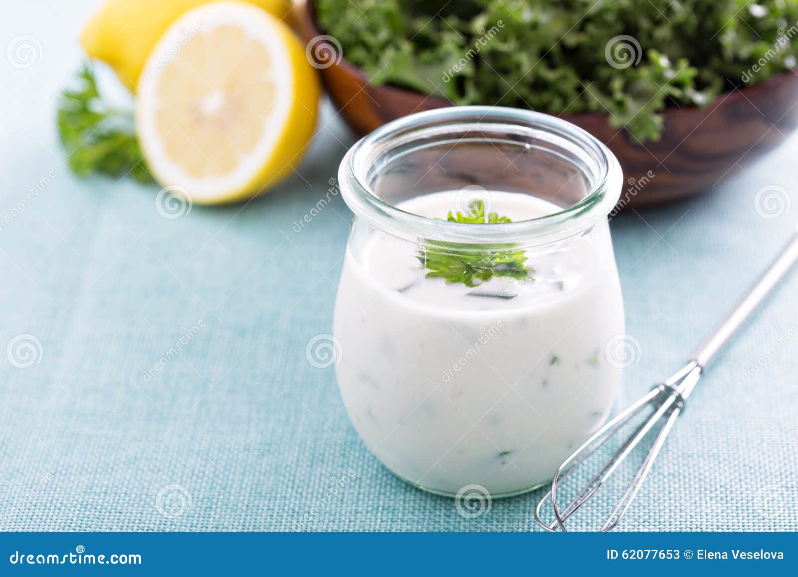 Homemade Ranch Dressing in a Jar Stock Image Image of dressing, glass 62077653