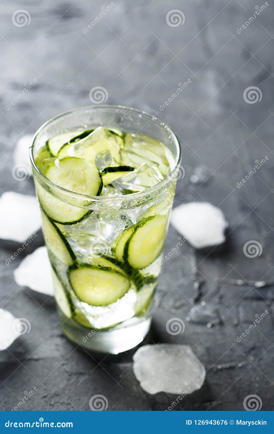 Homemade Refreshing Cucumber and Mint Lemonade Stock Photo - Image of