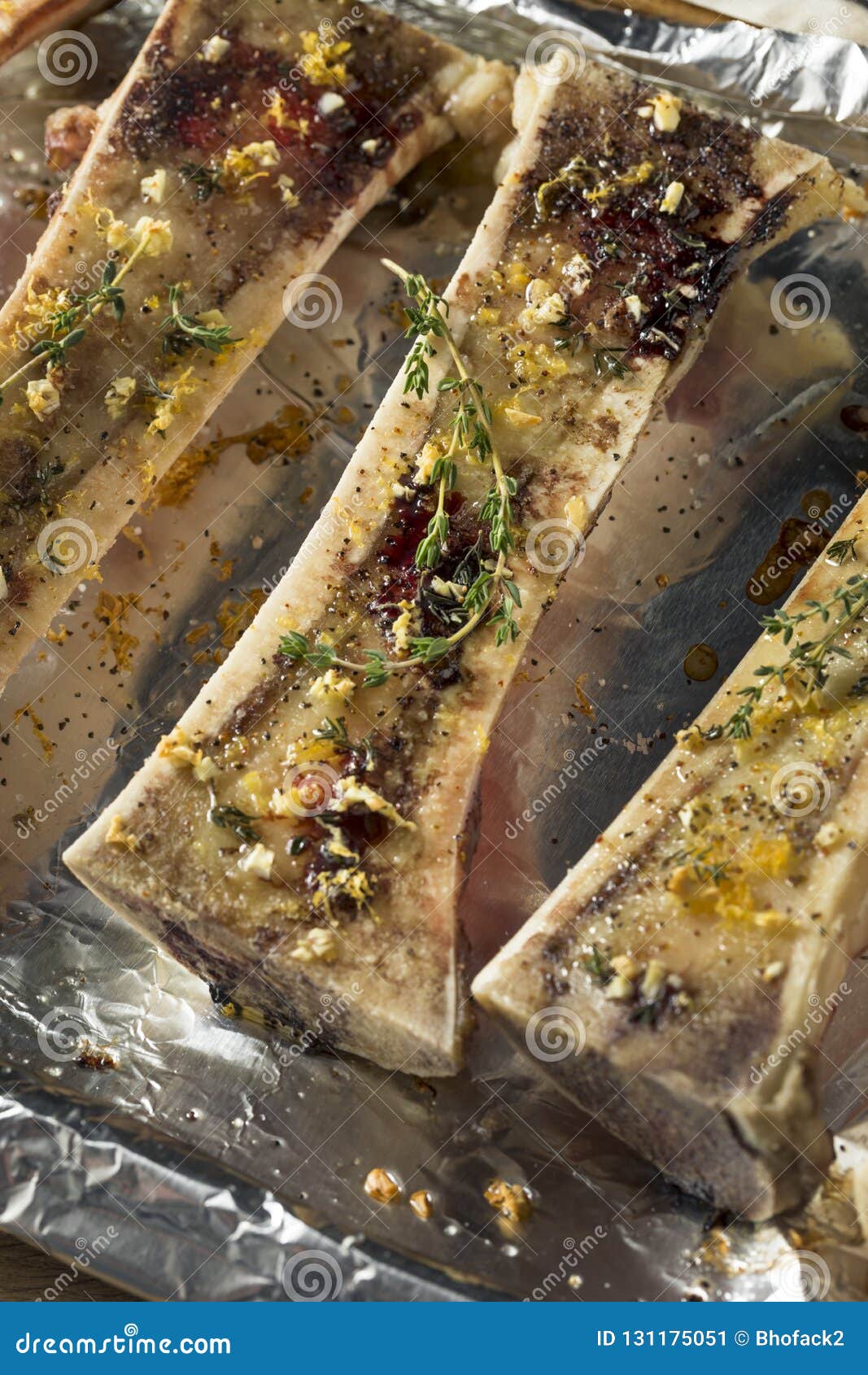 Homemade Roasted Beef Bone Marrow Stock Image Image of roast, grill